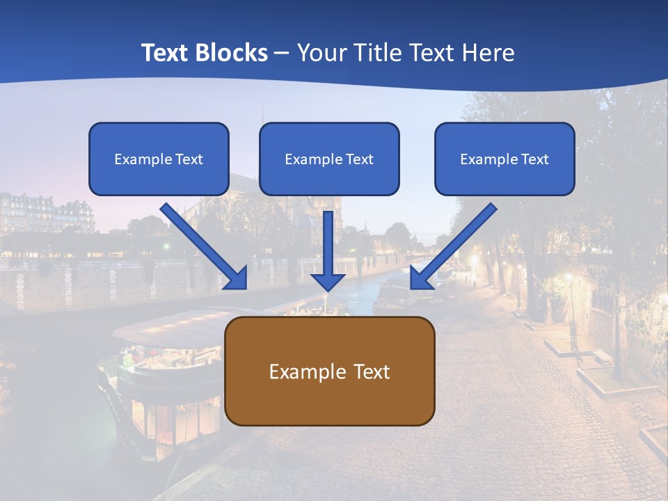 Tourisme Bleu Aurore PowerPoint Template