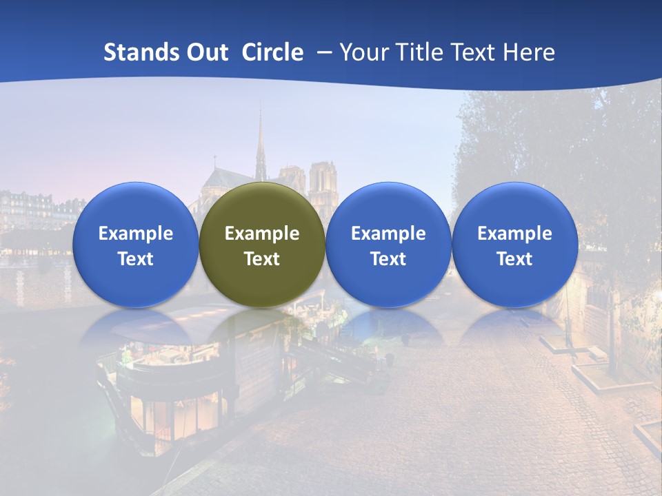 Tourisme Bleu Aurore PowerPoint Template