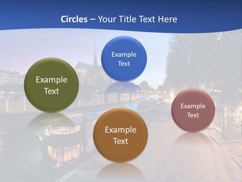 Tourisme Bleu Aurore PowerPoint Template