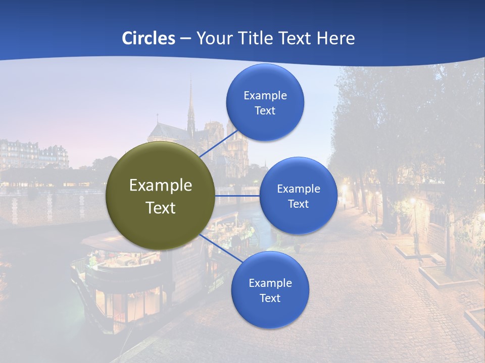 Tourisme Bleu Aurore PowerPoint Template