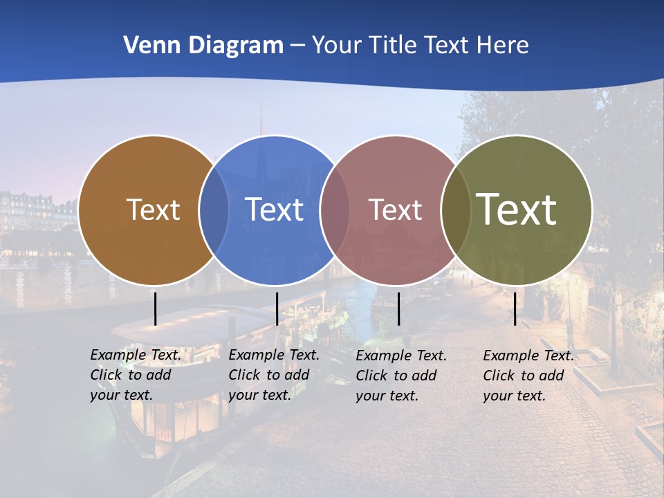 Tourisme Bleu Aurore PowerPoint Template