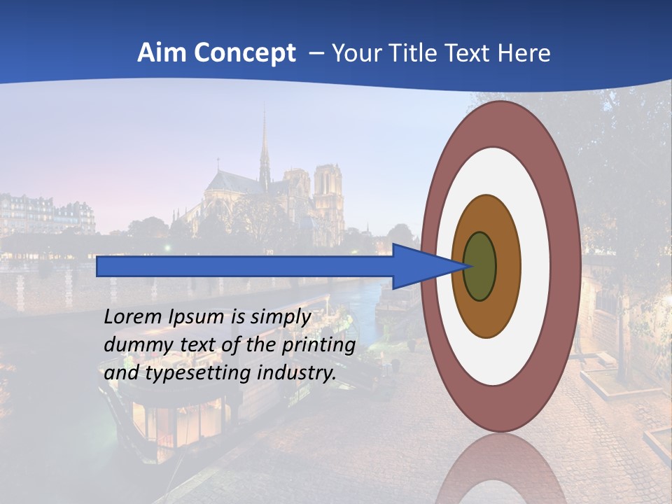 Tourisme Bleu Aurore PowerPoint Template
