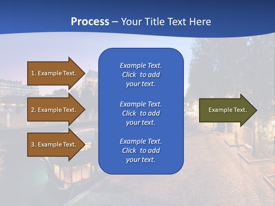 Tourisme Bleu Aurore PowerPoint Template