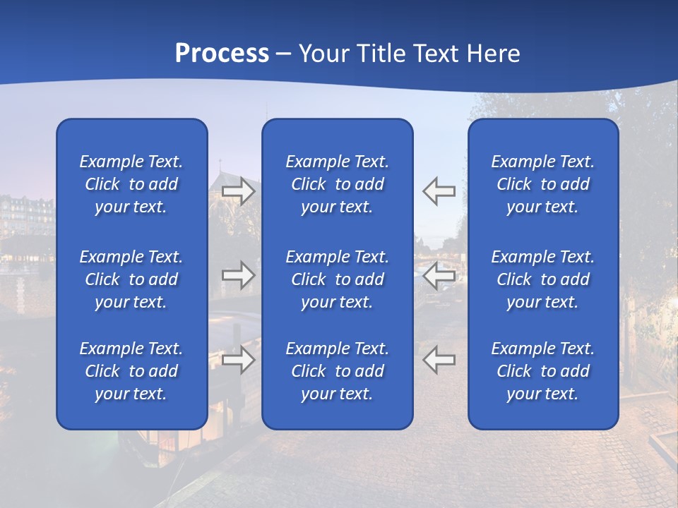 Tourisme Bleu Aurore PowerPoint Template