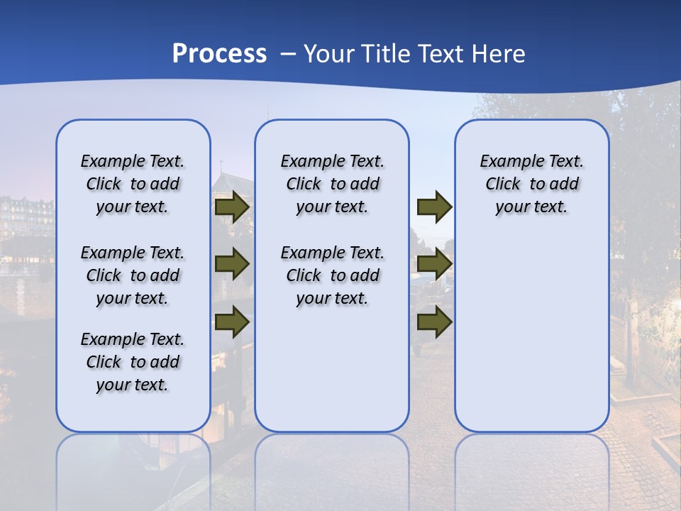 Tourisme Bleu Aurore PowerPoint Template