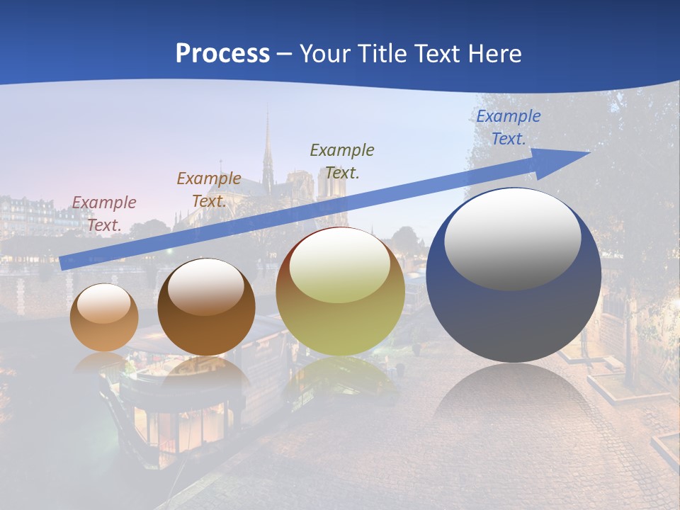 Tourisme Bleu Aurore PowerPoint Template