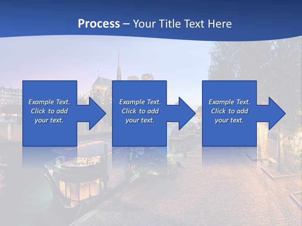 Tourisme Bleu Aurore PowerPoint Template
