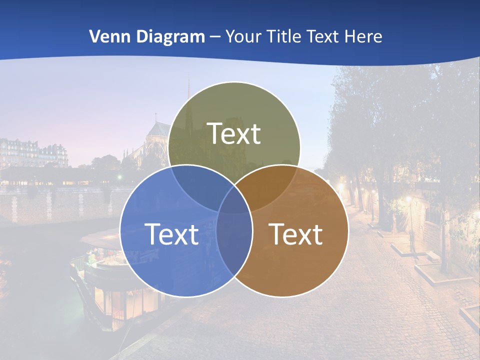 Tourisme Bleu Aurore PowerPoint Template