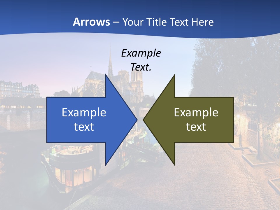 Tourisme Bleu Aurore PowerPoint Template