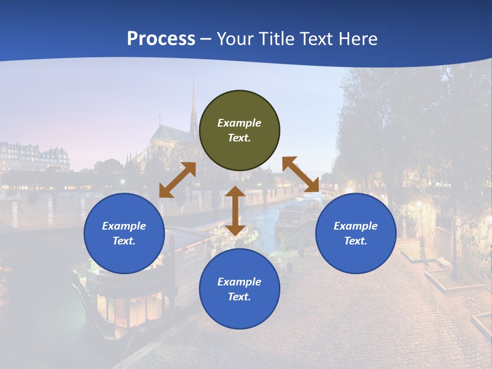 Tourisme Bleu Aurore PowerPoint Template