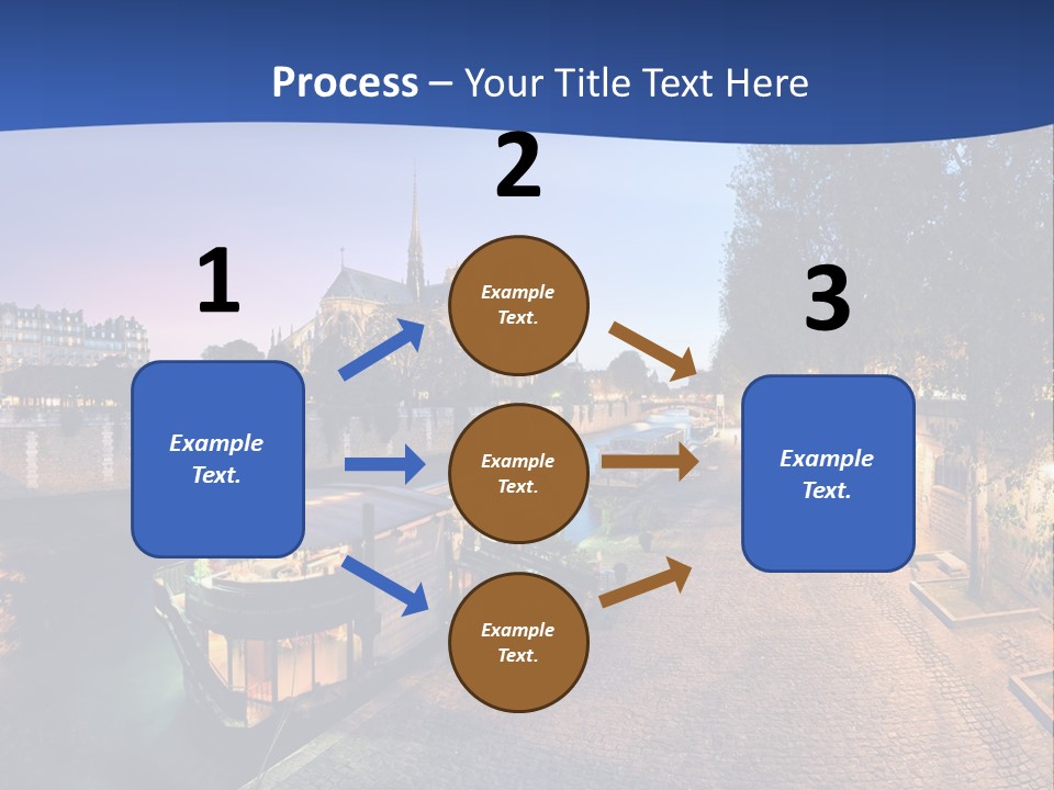 Tourisme Bleu Aurore PowerPoint Template