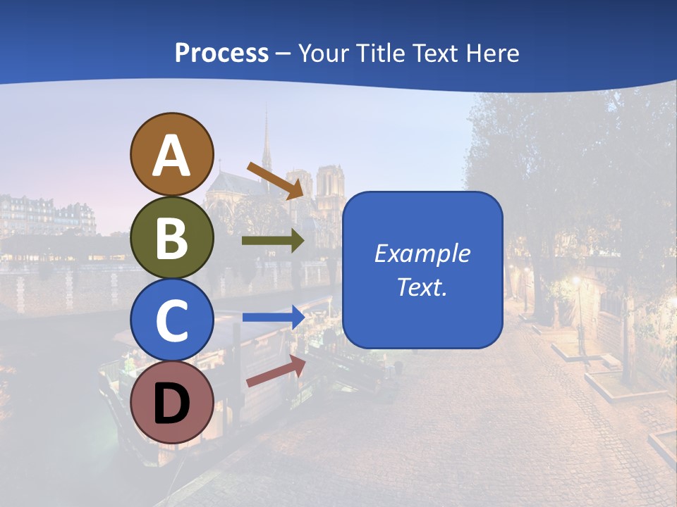 Tourisme Bleu Aurore PowerPoint Template