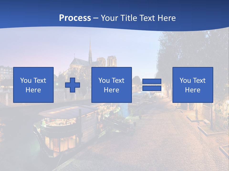 Tourisme Bleu Aurore PowerPoint Template