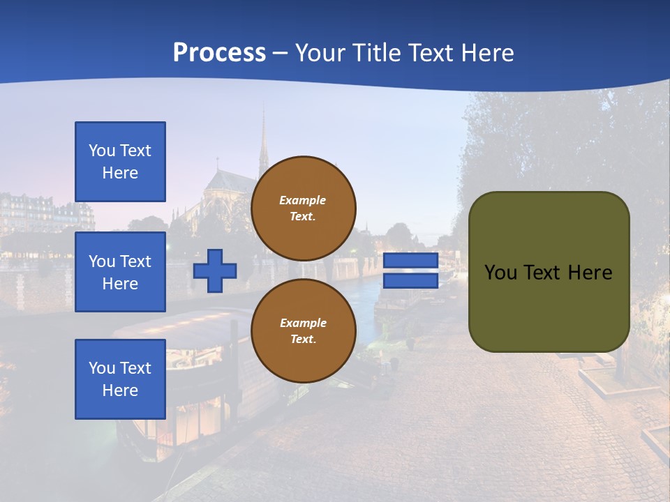 Tourisme Bleu Aurore PowerPoint Template