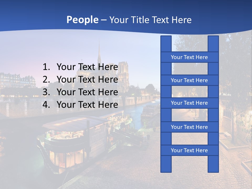 Tourisme Bleu Aurore PowerPoint Template