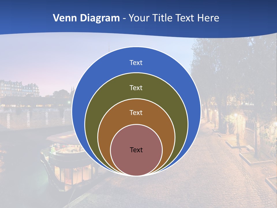 Tourisme Bleu Aurore PowerPoint Template