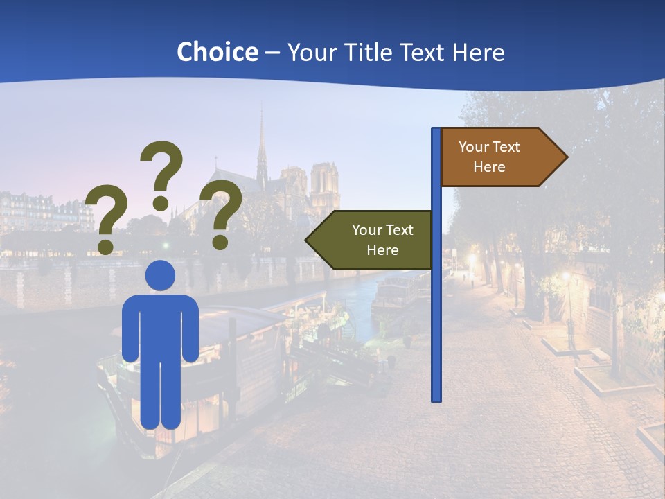 Tourisme Bleu Aurore PowerPoint Template