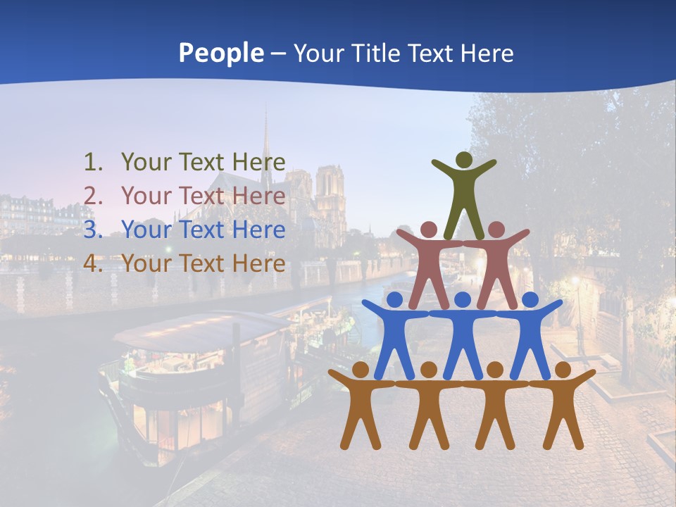 Tourisme Bleu Aurore PowerPoint Template