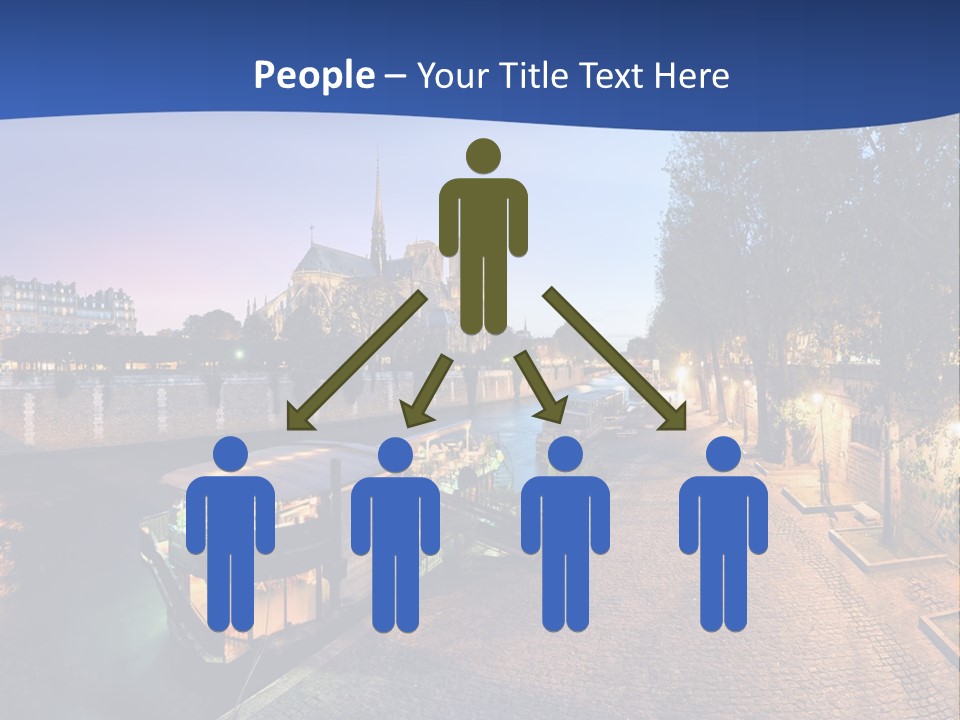 Tourisme Bleu Aurore PowerPoint Template