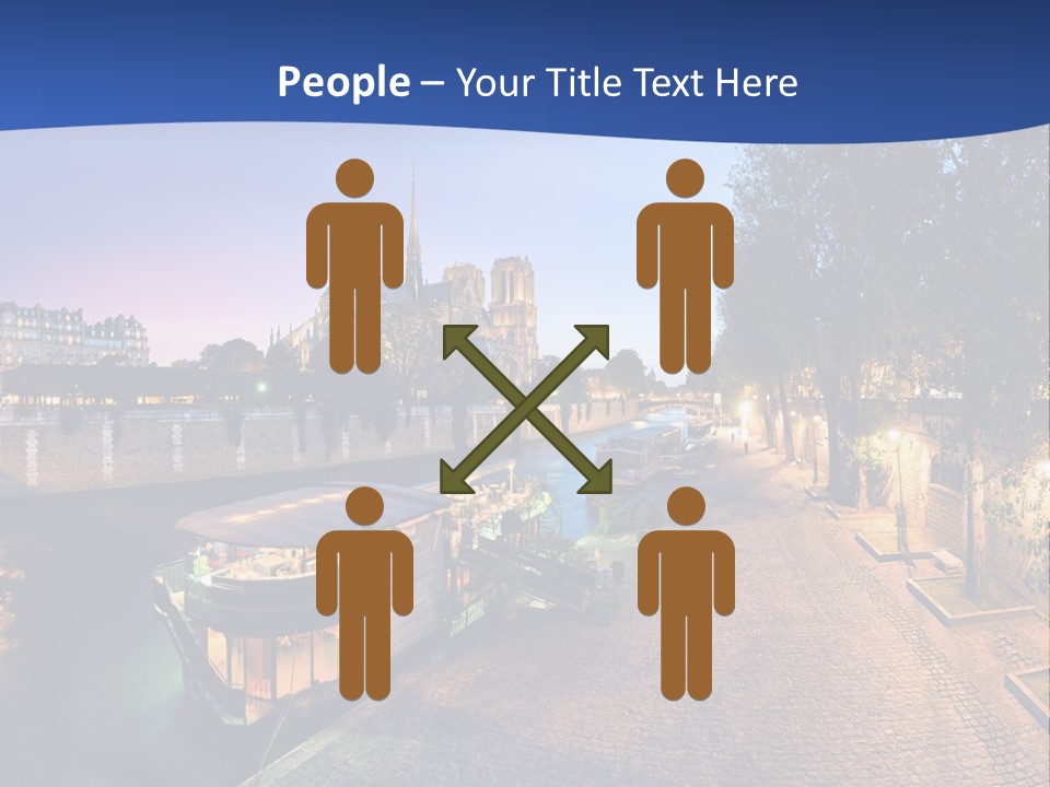 Tourisme Bleu Aurore PowerPoint Template