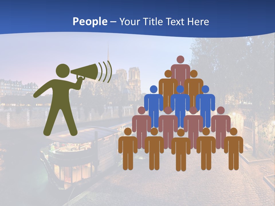 Tourisme Bleu Aurore PowerPoint Template