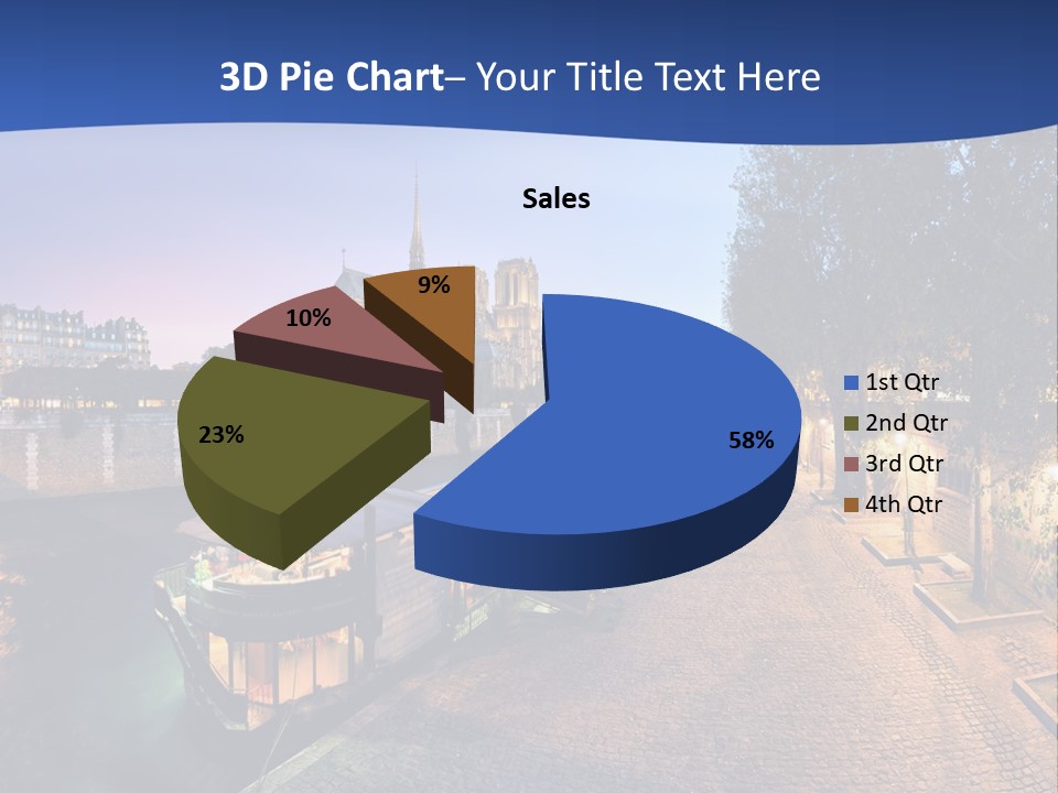 Tourisme Bleu Aurore PowerPoint Template