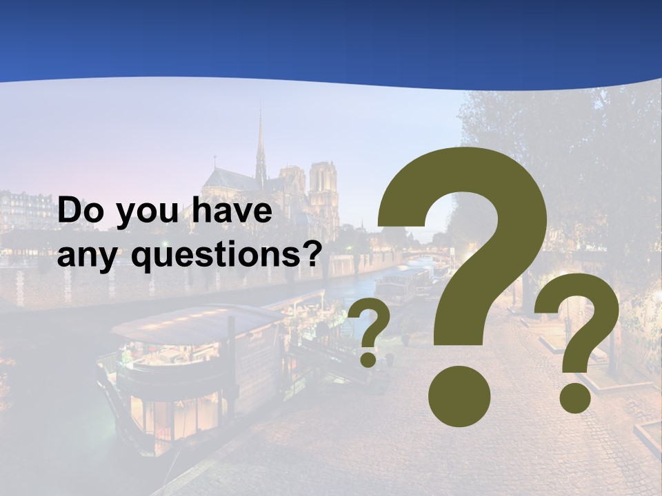 Tourisme Bleu Aurore PowerPoint Template