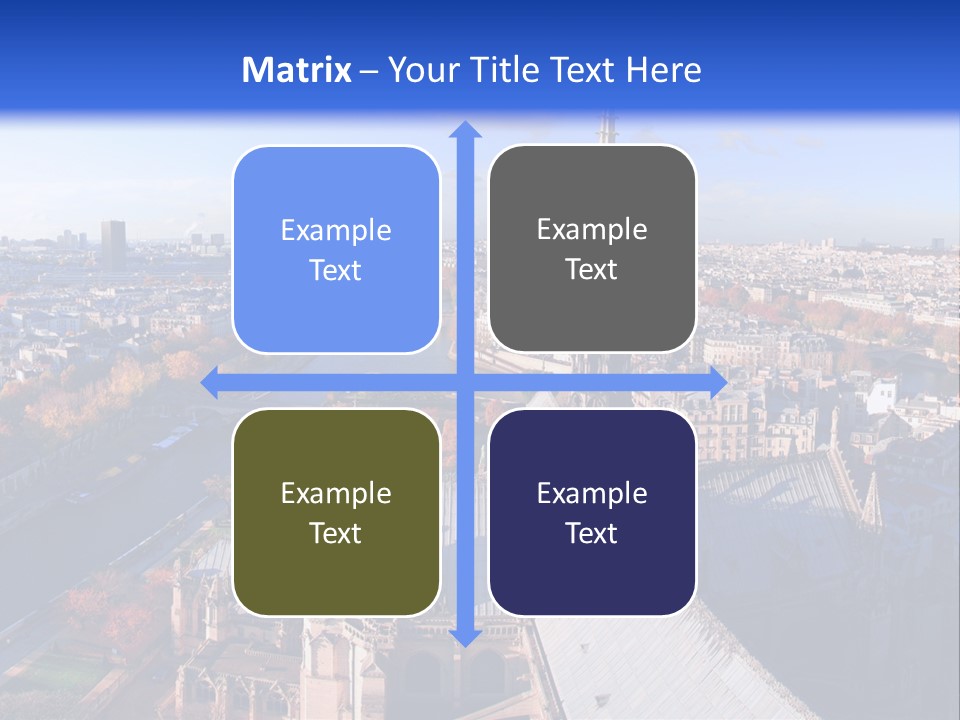 Seine Toits Eglise PowerPoint Template