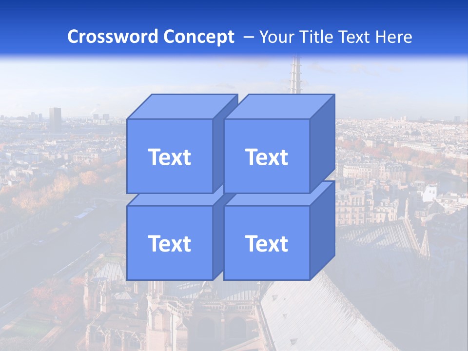 Seine Toits Eglise PowerPoint Template