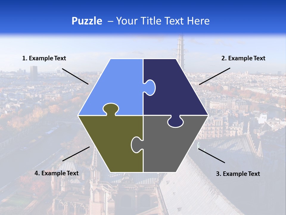 Seine Toits Eglise PowerPoint Template