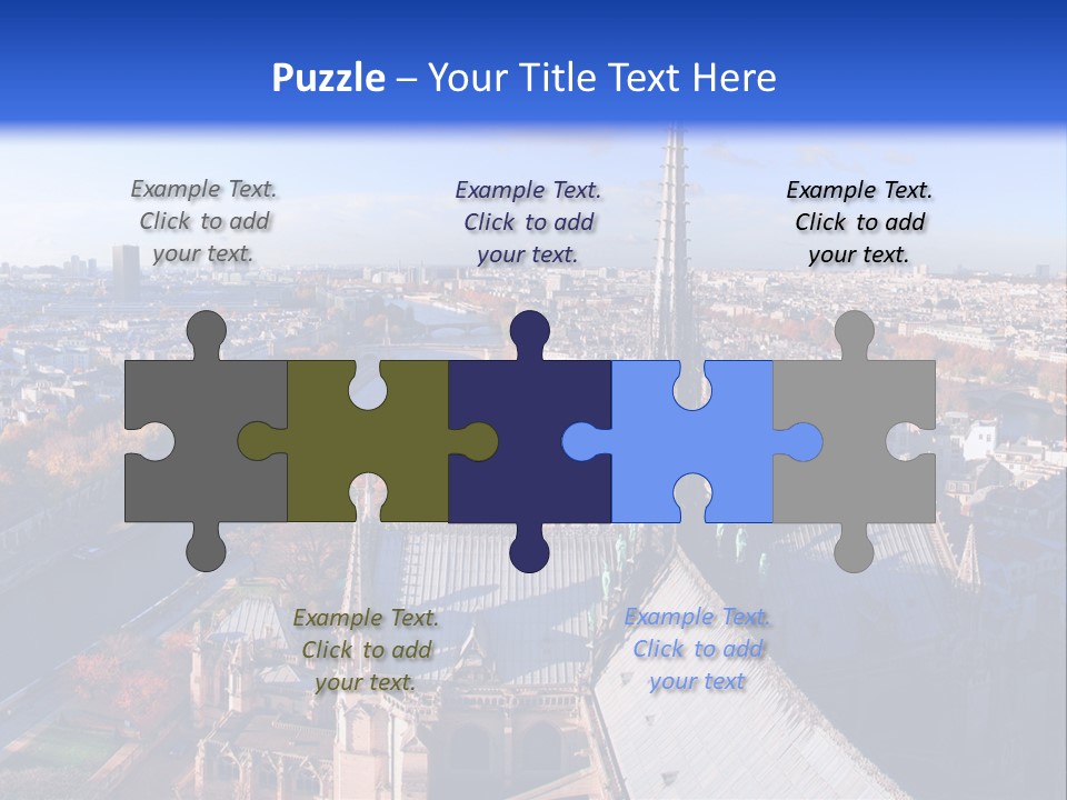 Seine Toits Eglise PowerPoint Template