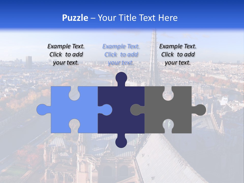 Seine Toits Eglise PowerPoint Template