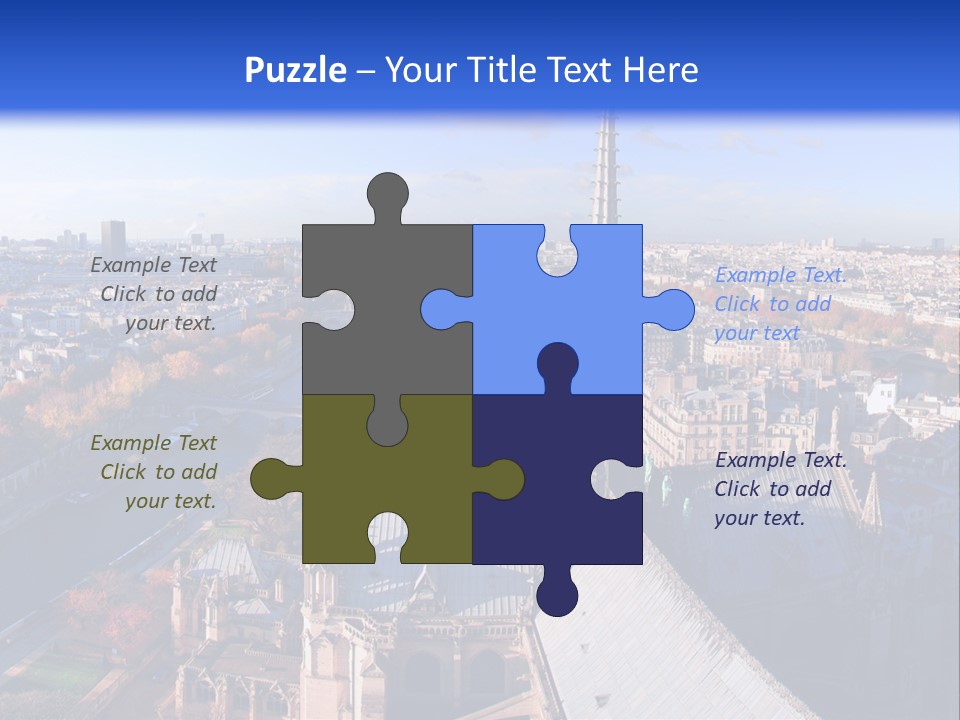 Seine Toits Eglise PowerPoint Template