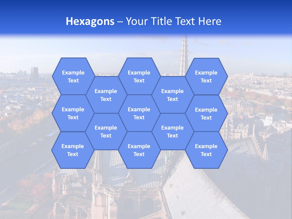 Seine Toits Eglise PowerPoint Template