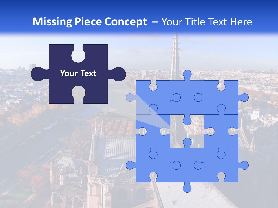 Seine Toits Eglise PowerPoint Template