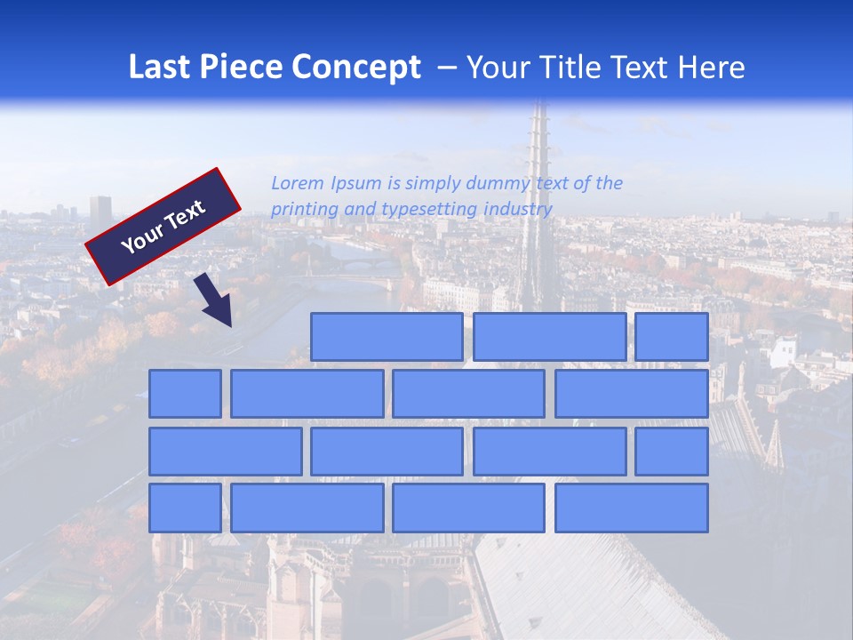 Seine Toits Eglise PowerPoint Template