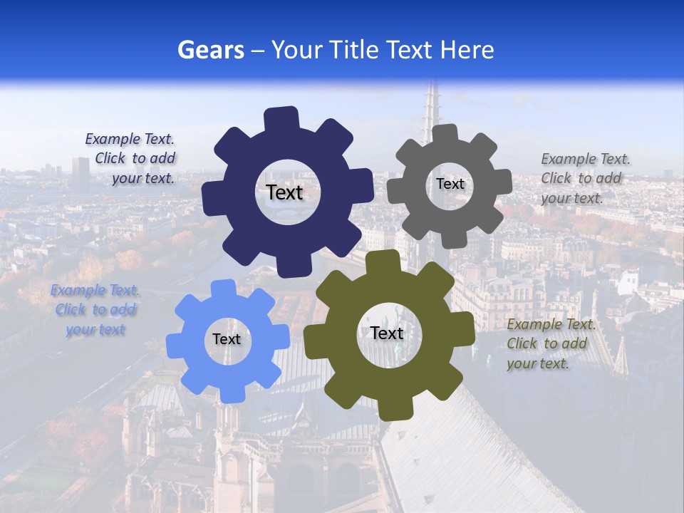 Seine Toits Eglise PowerPoint Template