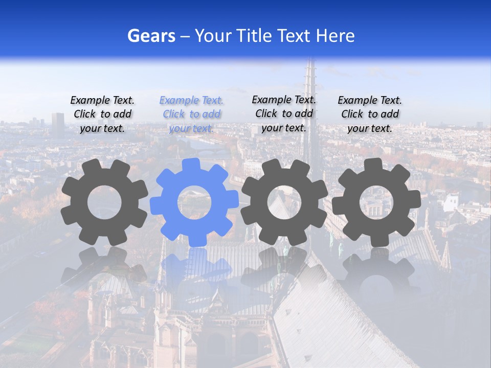 Seine Toits Eglise PowerPoint Template