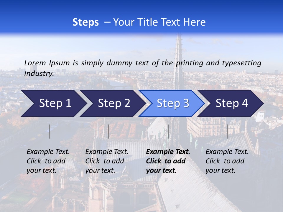 Seine Toits Eglise PowerPoint Template