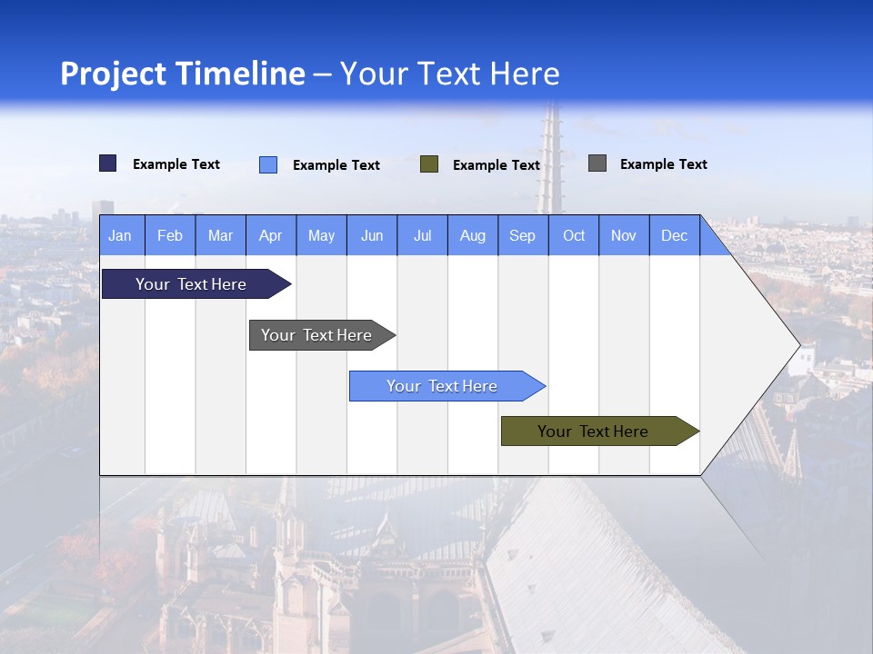 Seine Toits Eglise PowerPoint Template