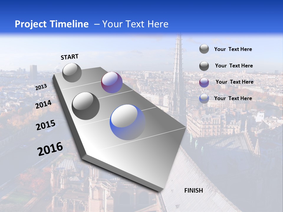 Seine Toits Eglise PowerPoint Template