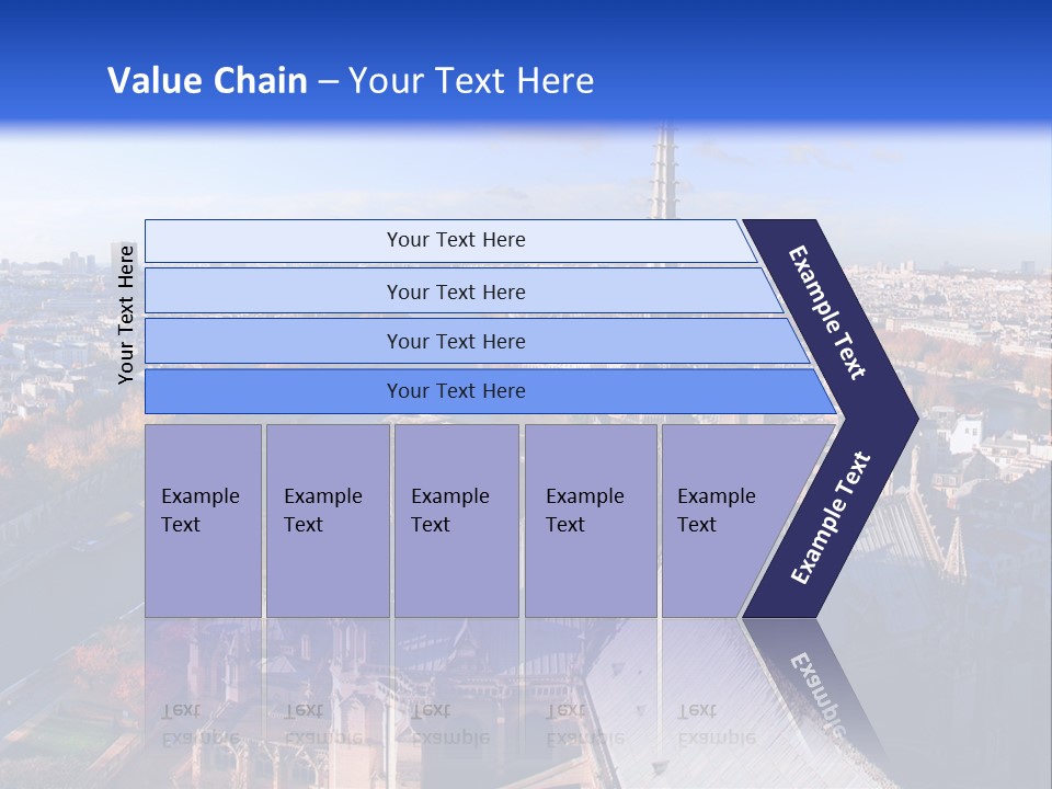 Seine Toits Eglise PowerPoint Template