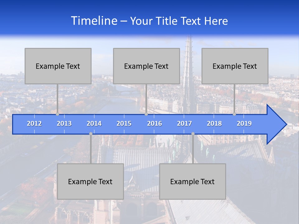 Seine Toits Eglise PowerPoint Template