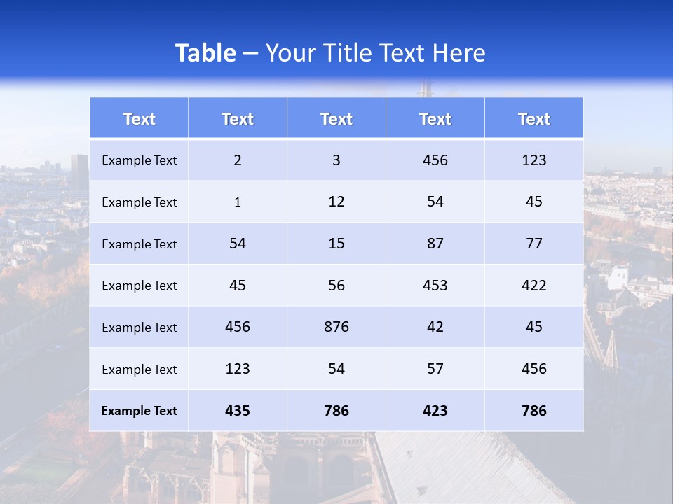 Seine Toits Eglise PowerPoint Template