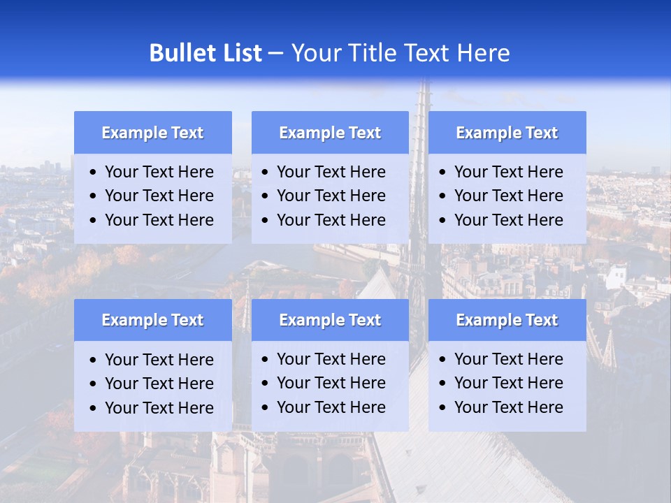 Seine Toits Eglise PowerPoint Template