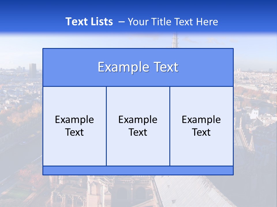 Seine Toits Eglise PowerPoint Template