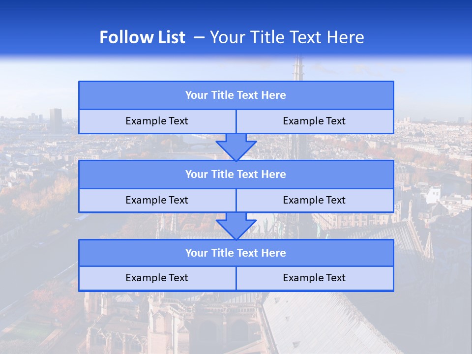 Seine Toits Eglise PowerPoint Template