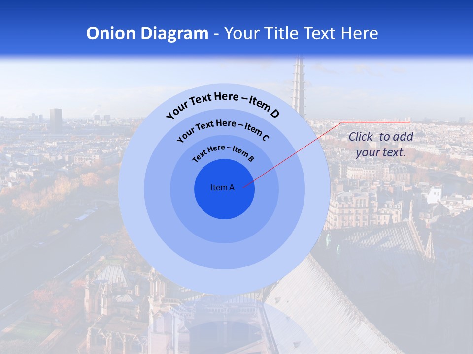 Seine Toits Eglise PowerPoint Template