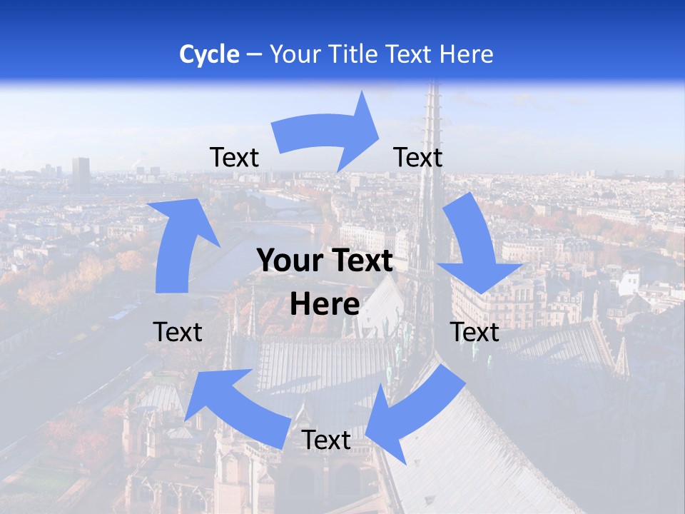 Seine Toits Eglise PowerPoint Template