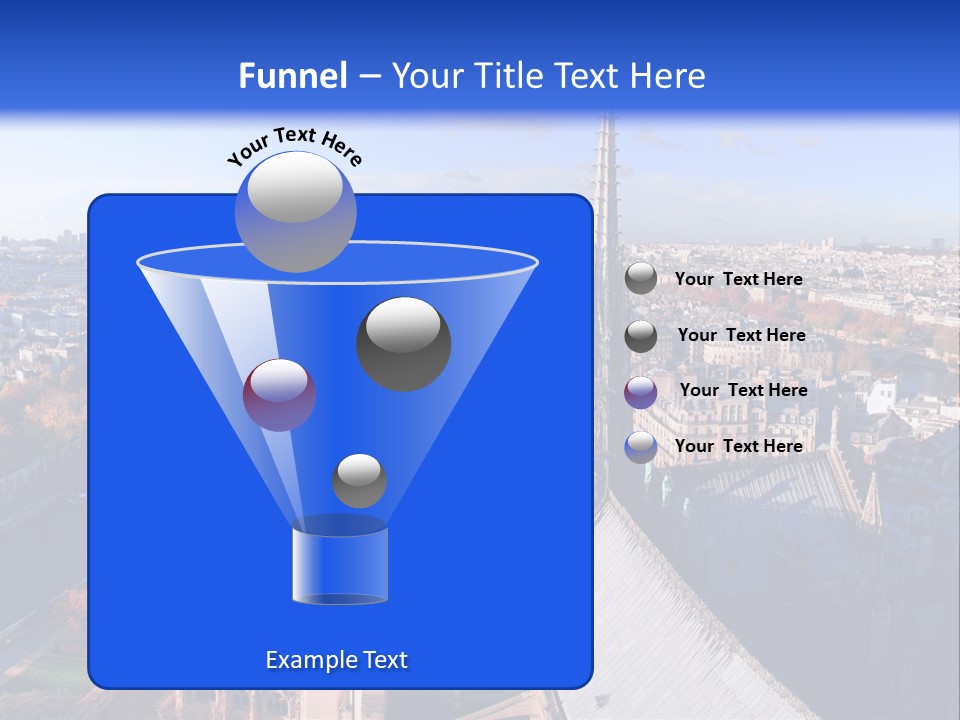 Seine Toits Eglise PowerPoint Template